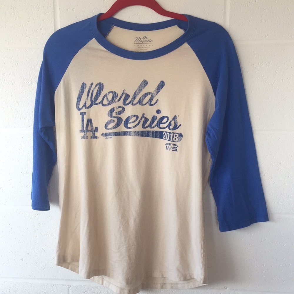 LA Dodgers 2018 World Series 3/4 Sleeve T-Shirt